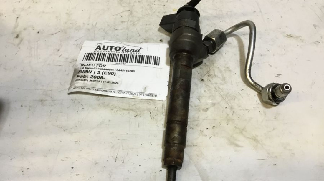 Injector 0445110289 2.0 Diesel779844604 BMW 3 E90 2005