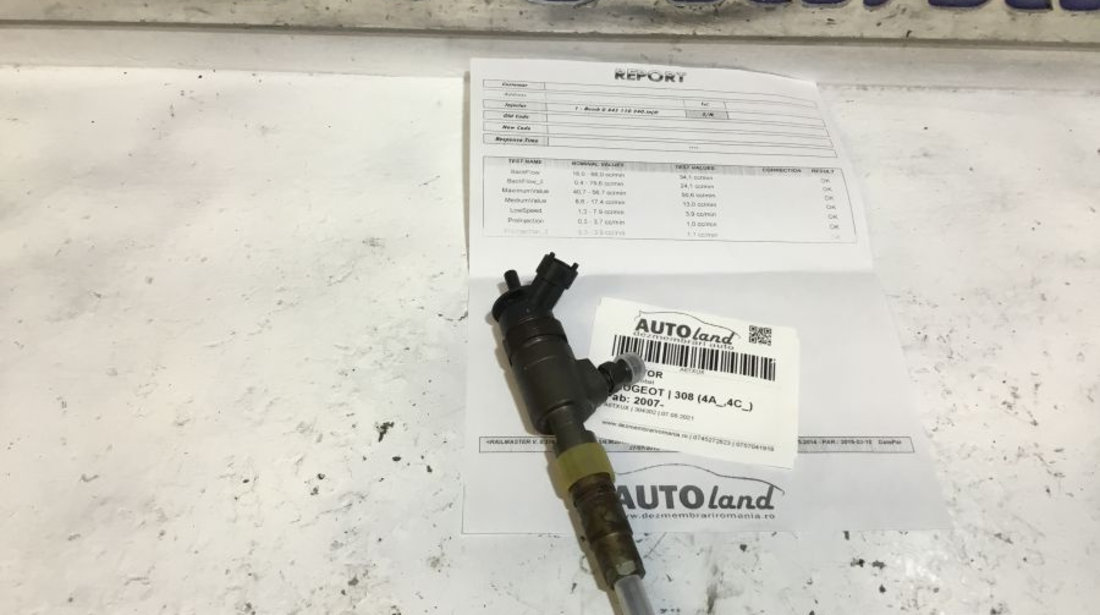 Injector 0445110340 1.6 HDI Probat Peugeot 308 4A ,4C 2007