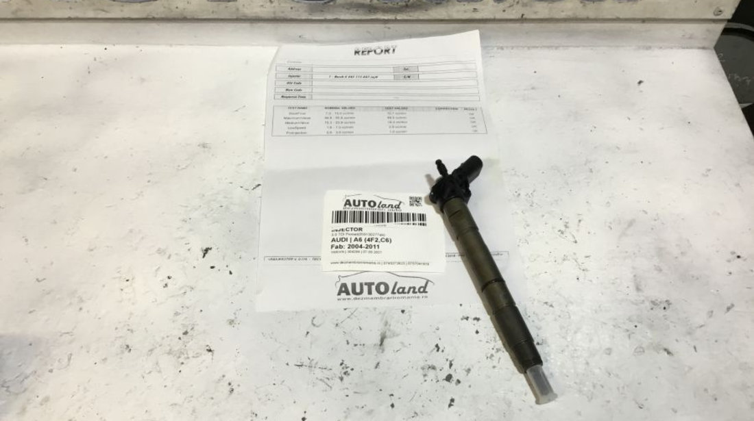 Injector 0445115037 3.0 TDI Probat059130277ab Audi A6 4F2,C6 2004-2011