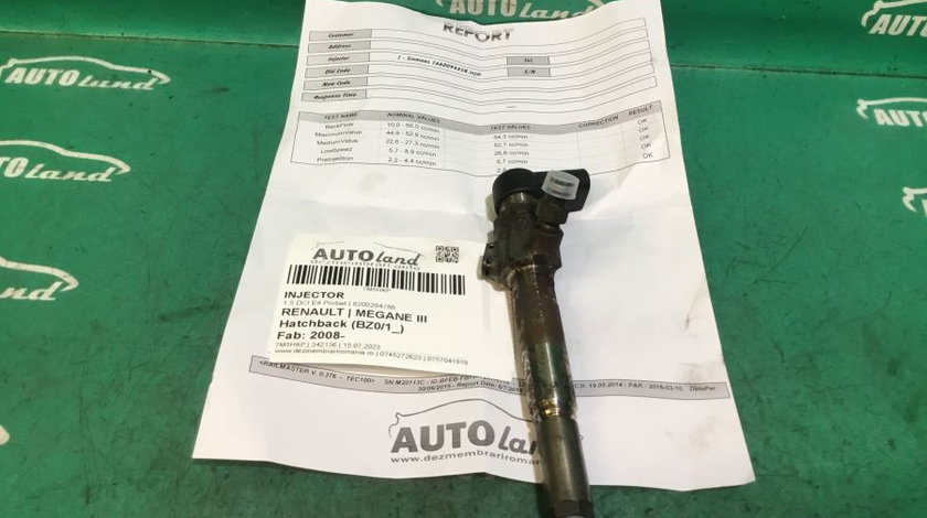 Injector 8200294788 1.5 DCI E4 Probat Renault MEGANE III Hatchback BZ0/1 2008