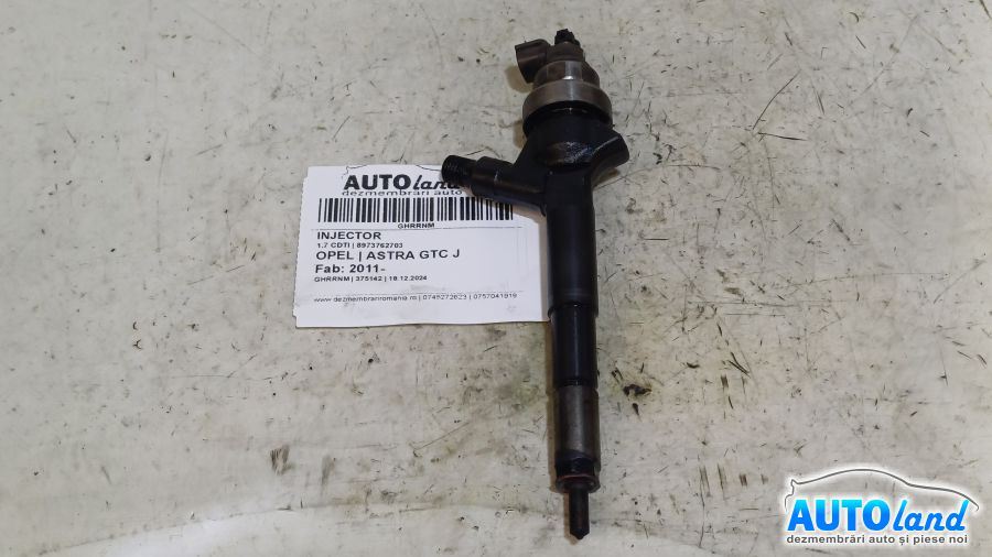 Injector 8973762703 1.7 CDTI Opel ASTRA GTC J 2011