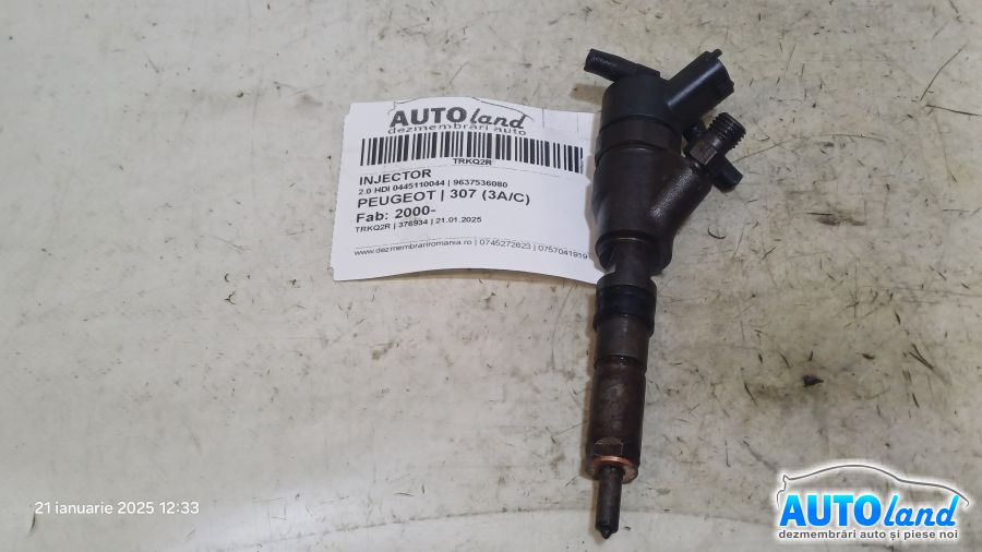 Injector 9637536080 2.0 HDI 0445110044 Peugeot 307 3A/C 2000