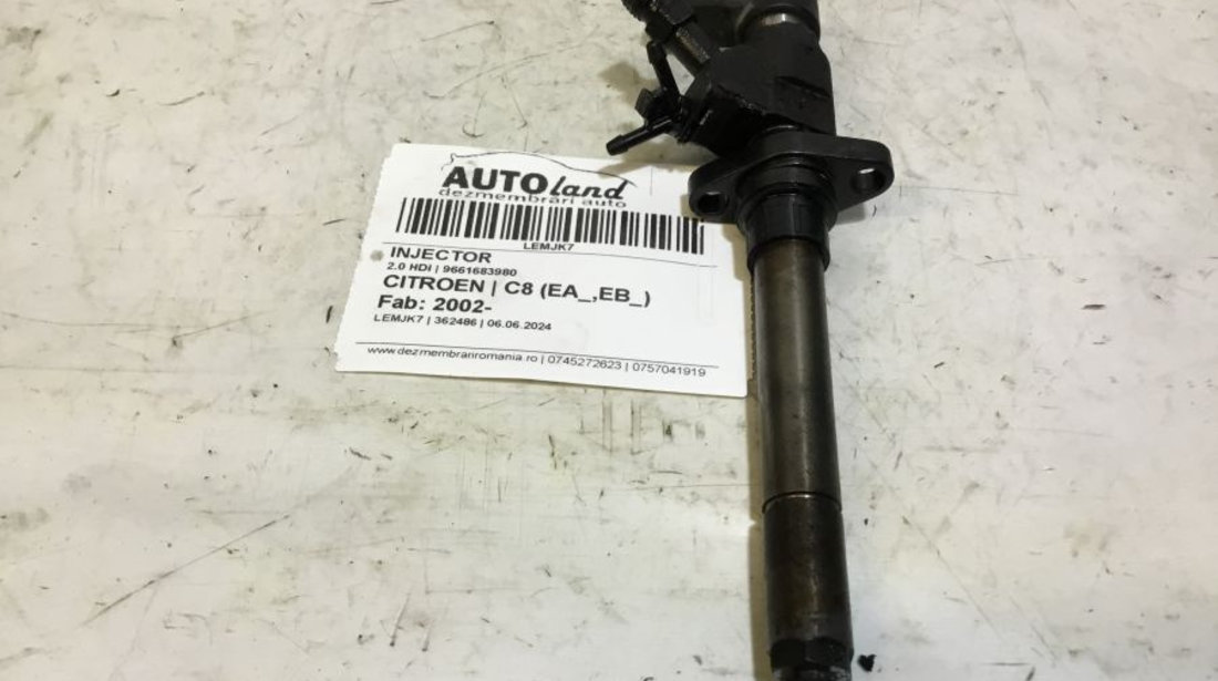 Injector 9661683980 2.0 HDI Citroen C8 EA ,EB 2002