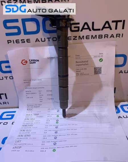 Injector Injectoare Verificate cu Fisa Audi A6 C6 2.0 TDI CAGB CAHA CAHB 2008 - 2011 Cod 0445116030 ...