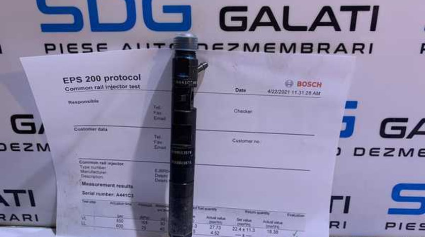 Injector Injectoare Verificate cu Fisa Delphi Renault Kangoo 1 1.5 DCI 65CP 2001 - 2007 Cod 8200553570 8200049876