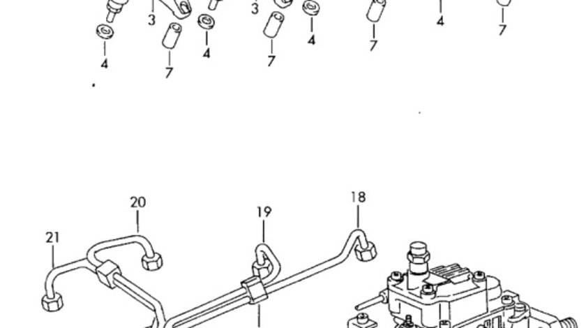 Injector Volkswagen Polo 6N 1.9 SDI ASX 1999 OEM 028130202R