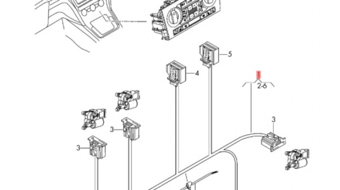 Instalatie aeroterma bord VOLKSWAGEN PASSAT Variant (3G5) [ 2014 - > ] TDI (CRLB, DBGA, DFGA) 110KW|150HP OEM 3Q2971566A 3Q2 971 566 A