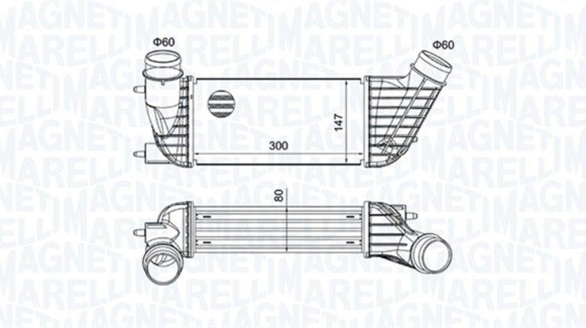 Intercooler, compresor (351319204260 MAGNETI MARELLI) Citroen,FIAT,LANCIA,PEUGEOT