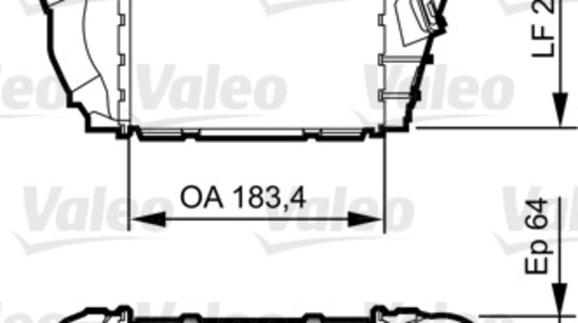 Intercooler, compresor (817557 VALEO) AUDI,SEAT,SKODA,VW