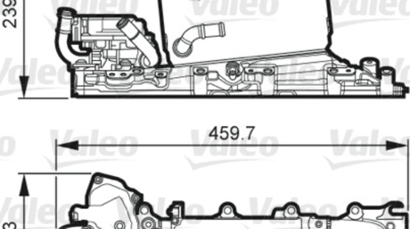 Intercooler, compresor (818268 VALEO) AUDI,SEAT,SKODA,VW