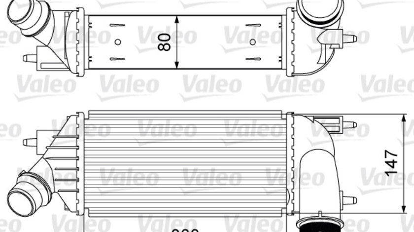 Intercooler, compresor (818583 VALEO) Citroen,FIAT,PEUGEOT