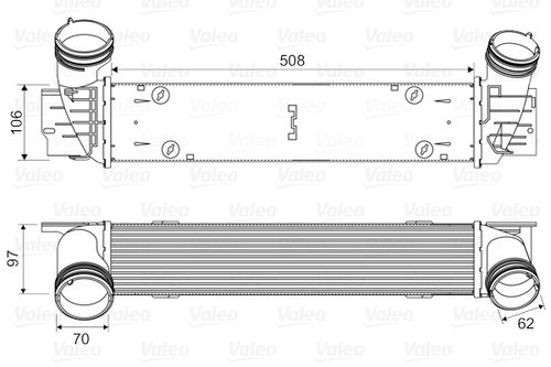 Intercooler, compresor (818594 VALEO) BMW