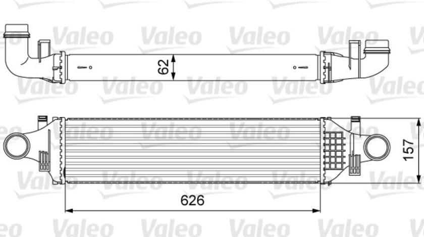 Intercooler, compresor (818624 VALEO) MERCEDES-BENZ