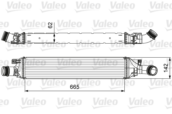 Intercooler, compresor (818643 VALEO) AUDI