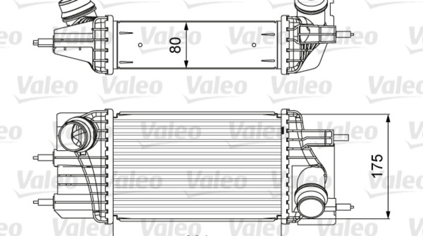 Intercooler, compresor (818666 VALEO) NISSAN