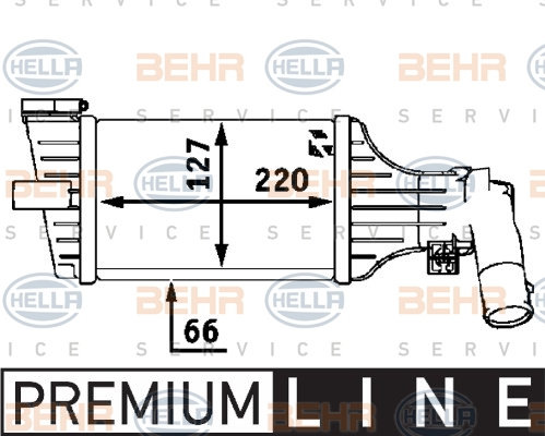 Intercooler, compresor (8ML376723181 HELLA) OPEL,VAUXHALL