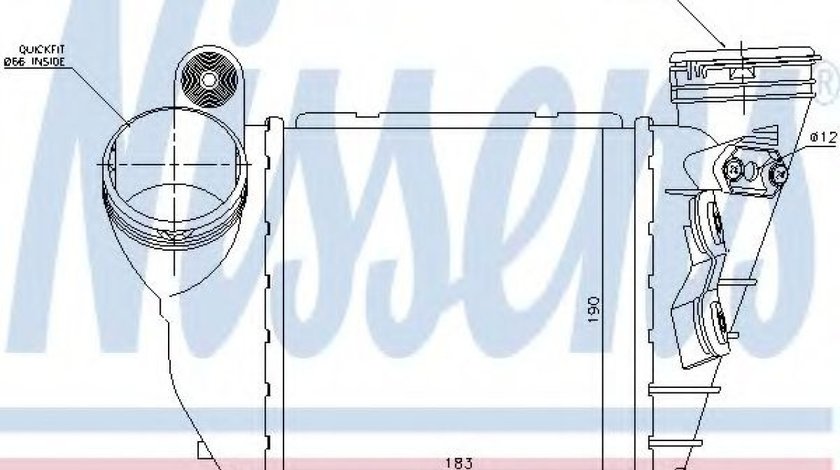 Intercooler, compresor AUDI A3 (8L1) (1996 - 2003) NISSENS 96679 piesa NOUA