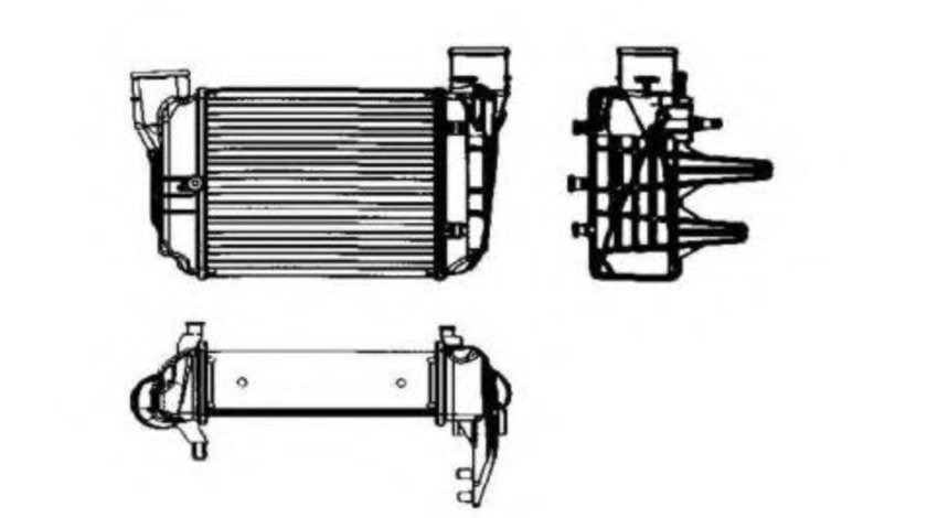 Intercooler, compresor AUDI A4 (8E2, B6) (2000 - 2004) NRF 30753 piesa NOUA