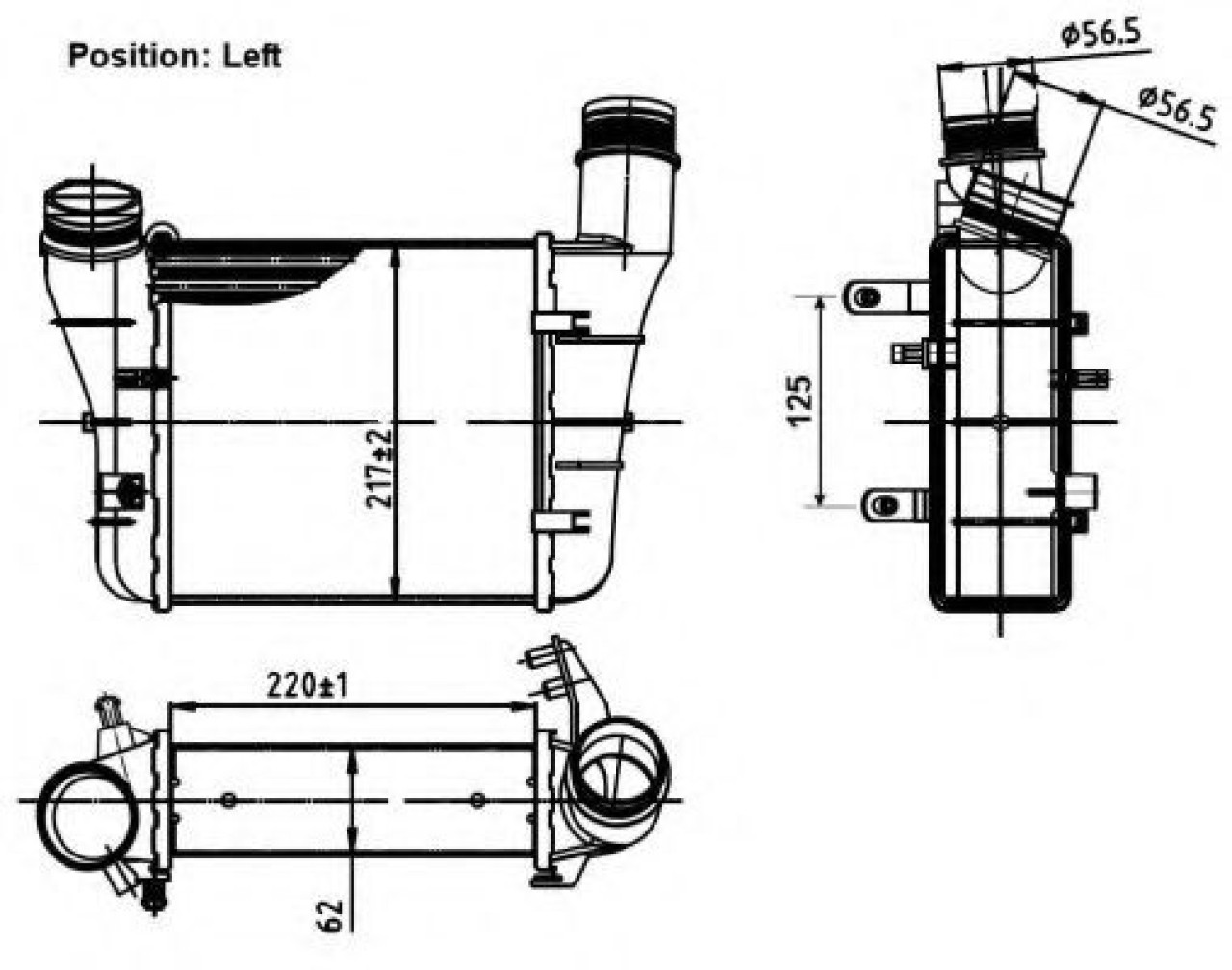 Intercooler, compresor AUDI A4 (8EC, B7) (2004 - 2008) NRF 30251 piesa NOUA