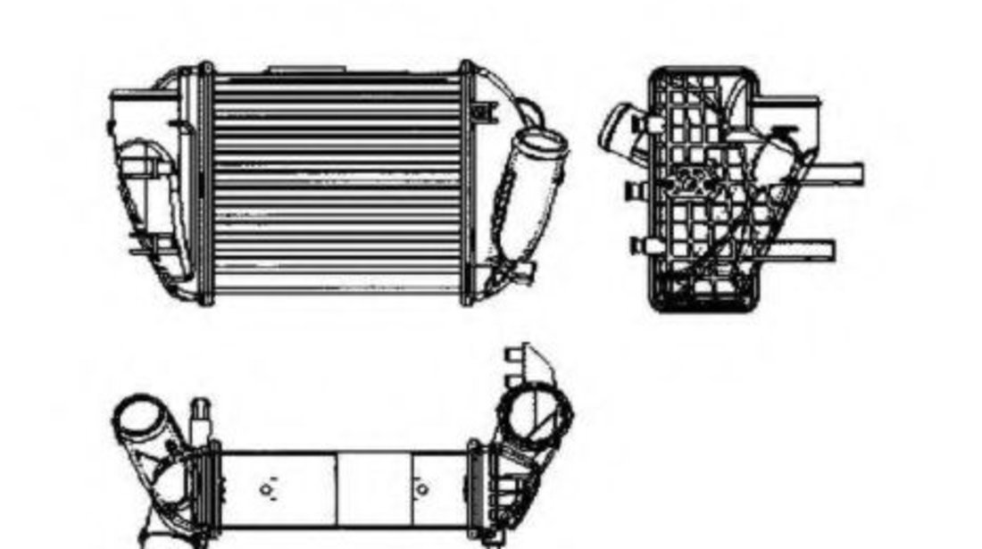 Intercooler, compresor AUDI A4 Avant (8ED, B7) (2004 - 2008) NRF 30755 piesa NOUA