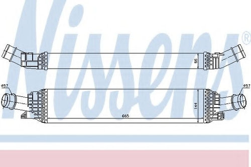 Intercooler, compresor AUDI A5 Cabriolet (8F7) (2009 - 2016) NISSENS 96567 piesa NOUA