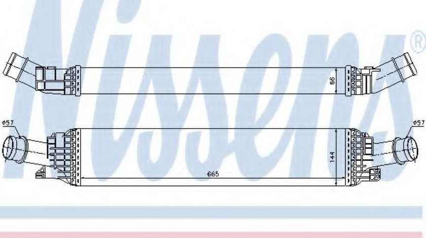 Intercooler, compresor AUDI A6 Avant (4G5, C7, 4GD) (2011 - 2016) NISSENS 96567 piesa NOUA