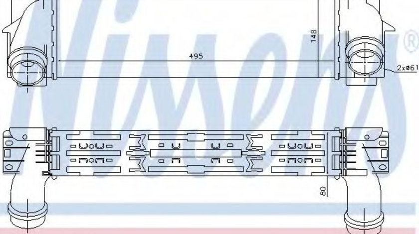 Intercooler, compresor BMW X4 (F26) (2014 - 2016) NISSENS 96440 piesa NOUA