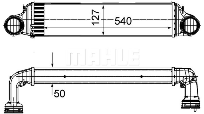 Intercooler, compresor (CI488000S MAH) BMW