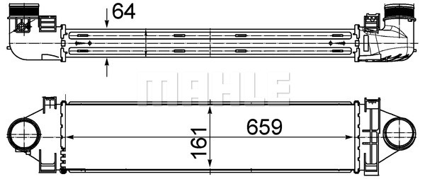 Intercooler, compresor (CI501000S MAHLE KNECHT) LAND ROVER