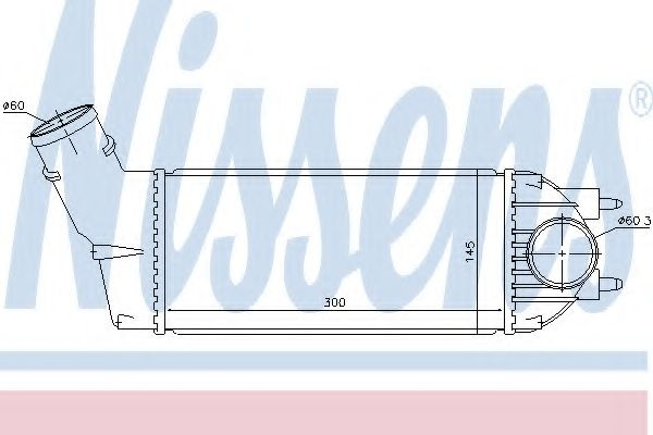 Intercooler, compresor CITROEN C4 Cupe (LA) (2004 - 2011) NISSENS 96720 piesa NOUA