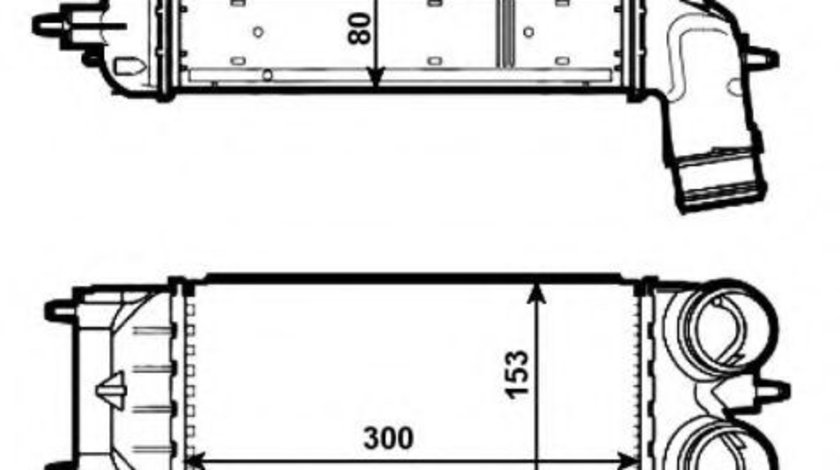 Intercooler, compresor CITROEN C5 III Break (TD) (2008 - 2016) NRF 30548 piesa NOUA