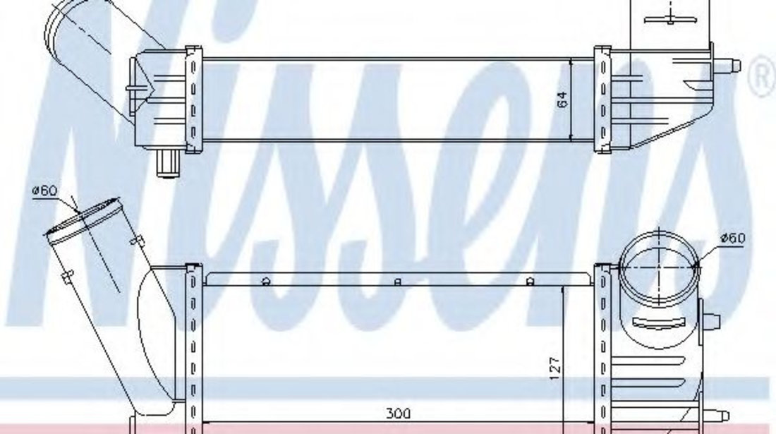 Intercooler, compresor CITROEN XSARA (N1) (1997 - 2005) NISSENS 96790 piesa NOUA