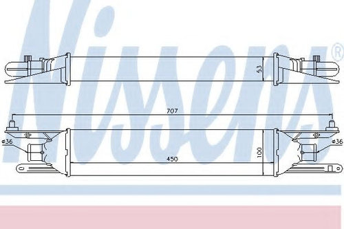 Intercooler, compresor FIAT PUNTO (199) (2012 - 2016) NISSENS 96604 piesa NOUA