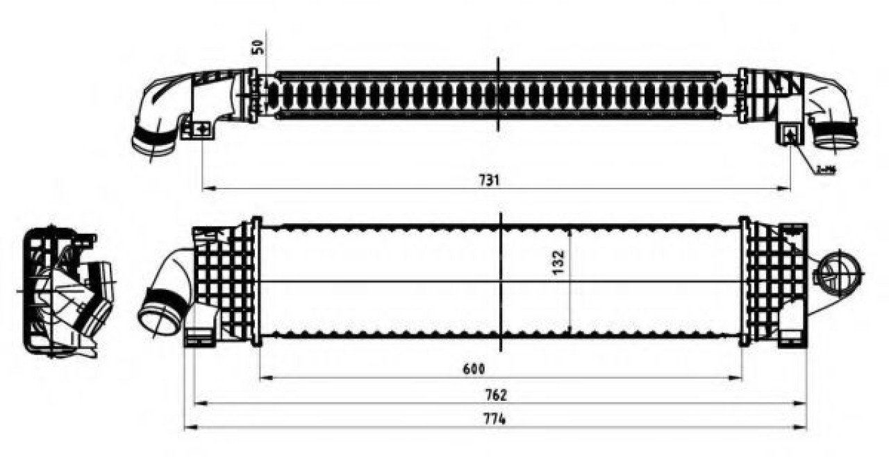 Intercooler, compresor FORD KUGA I (2008 - 2016) NRF 30870 piesa NOUA