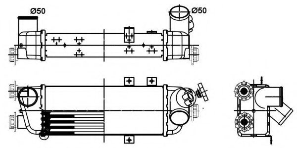 Intercooler, compresor KIA CEED Hatchback (ED) (2006 - 2012) NRF 30305 piesa NOUA