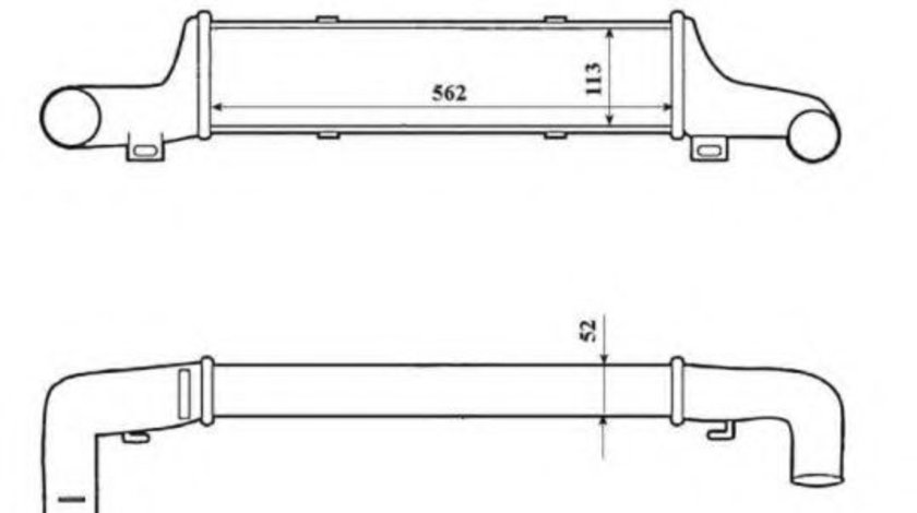 Intercooler, compresor MERCEDES E-CLASS (W210) (1995 - 2003) NRF 30419 piesa NOUA
