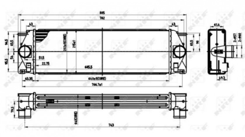 Intercooler, compresor Mercedes SPRINTER 3,5-t caroserie (906) 2006-2016 #3 137014N