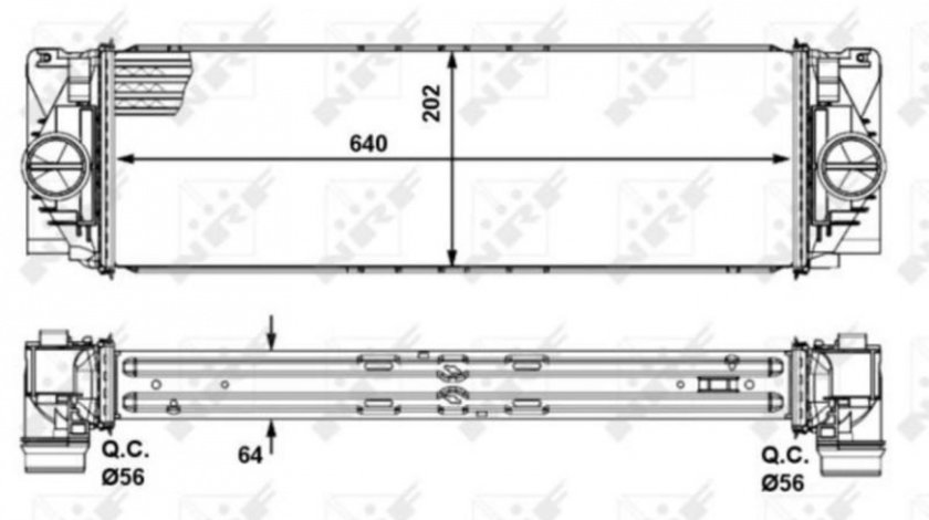 Intercooler, compresor Mercedes SPRINTER 4,6-t platou / sasiu (906) 2006-2016 #2 2E0145804A