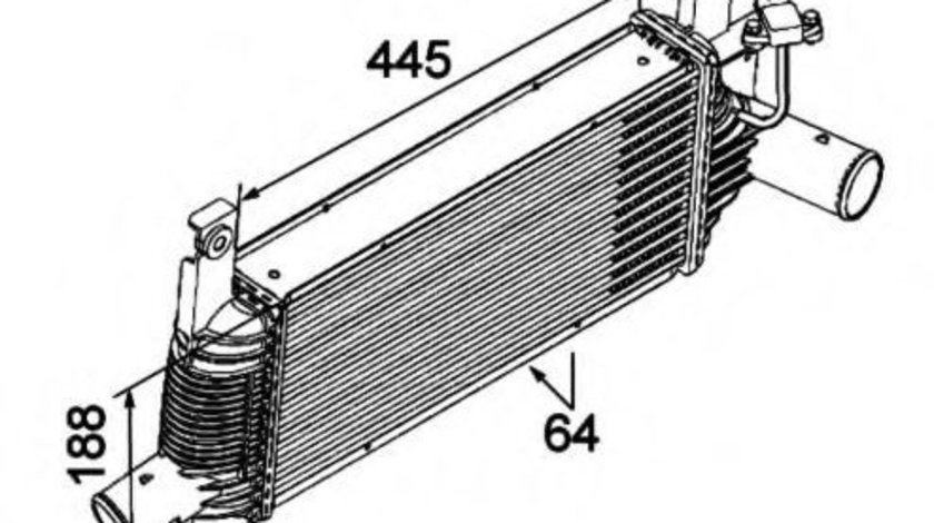 Intercooler, compresor NISSAN NAVARA (D40) (2004 - 2016) NRF 30527 piesa NOUA