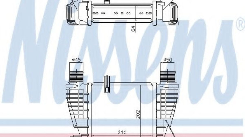 Intercooler, compresor NISSAN NOTE (E11) (2006 - 2013) NISSENS 96396 piesa NOUA