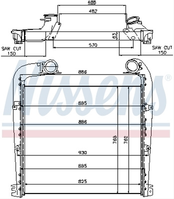 Intercooler, Compresor Nissens Scania 97029