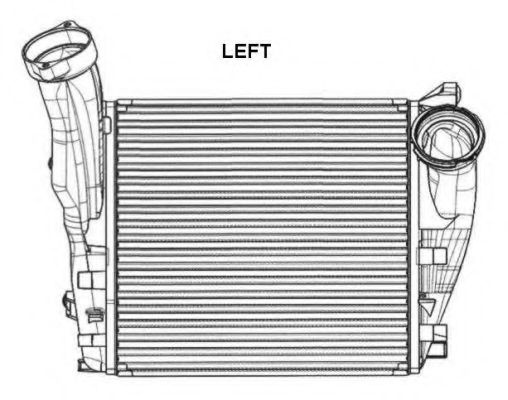 Intercooler, compresor PORSCHE CAYENNE (9PA, 955) (2002 - 2010) NRF 30286 piesa NOUA