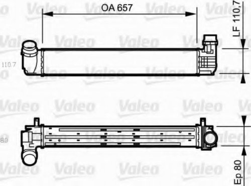 Intercooler, compresor RENAULT MEGANE III Cupe (DZ0/1) (2008 - 2016) VALEO 818870 piesa NOUA