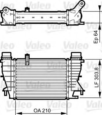 Intercooler, compresor RENAULT MODUS / GRAND MODUS (F/JP0) (2004 - 2016) VALEO 818251 piesa NOUA