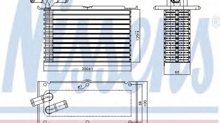 Intercooler, compresor SEAT ALTEA XL (5P5, 5P8) (2006 - 2016) NISSENS 96470 piesa NOUA