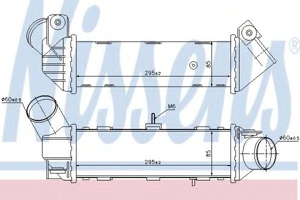 Intercooler, compresor SEAT CORDOBA Vario (6K5) (1999 - 2002) NISSENS 96796 piesa NOUA