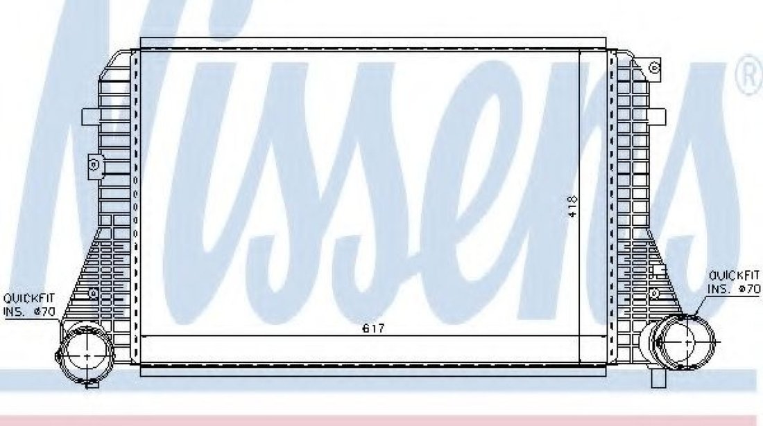 Intercooler, compresor SEAT LEON (1P1) (2005 - 2012) NISSENS 96715 piesa NOUA