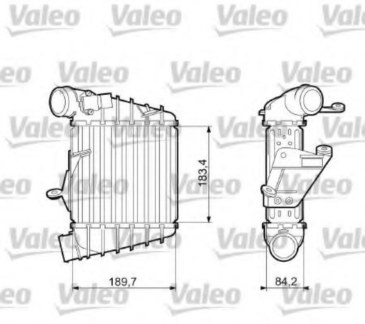 Intercooler, compresor SKODA FABIA I (6Y2) (1999 - 2008) VALEO 817556 piesa NOUA