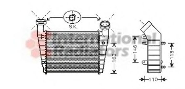 Intercooler, compresor SKODA SUPERB I (3U4) (2001 - 2008) VAN WEZEL 58004238 piesa NOUA