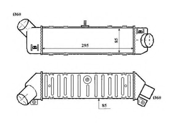 Intercooler, compresor VW CADDY II Caroserie (9K9A) (1995 - 2004) NRF 30413 piesa NOUA